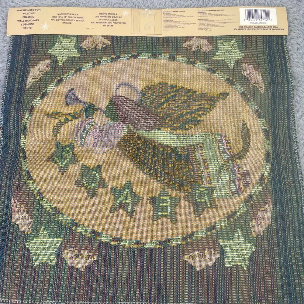 The Tapestry Patch Christmas Panels 3pc Set Multicolor Metallic Angels Nativity